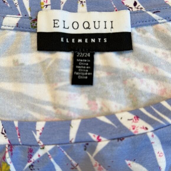 Eloquii Elements Dolman Sleeve Asymmetrical Ruched Zebra Print Dress 22/24 - Picture 14 of 16